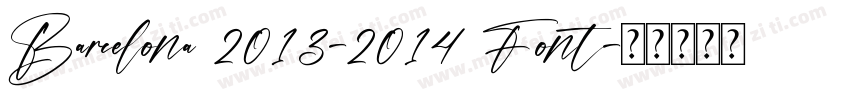 Barcelona 2013-2014 Font字体转换